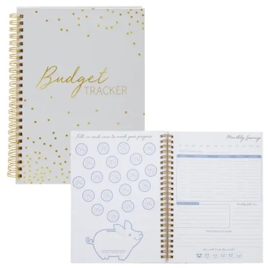 Paper Junkie Budget Tracker Spiral Notebook, Hardcover Expense Tracker, 8.5 x 6 In, 56 Sheets image {7}