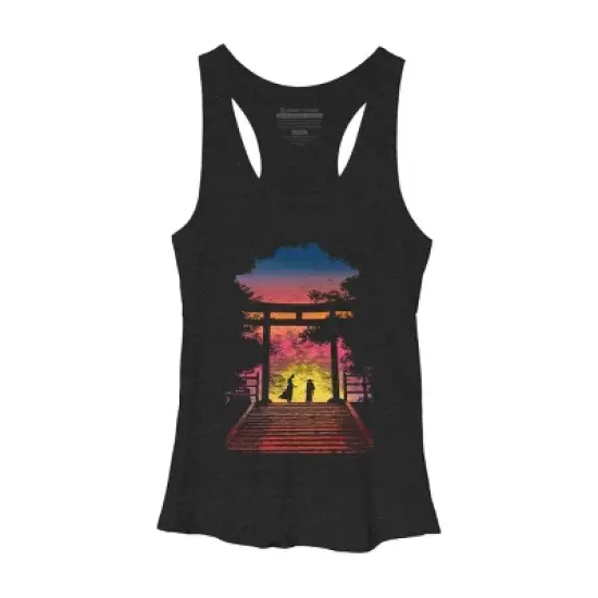 Women's Design By Humans As the Sun is Rise, The Battle Begin By Bacht Racerback Tank Top image {2}