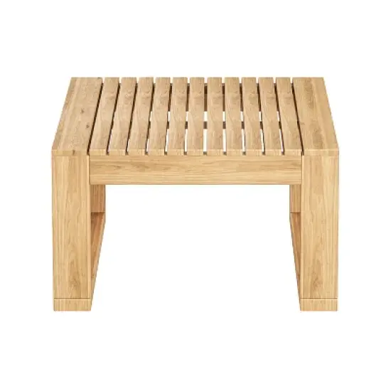 FIONECA 3-Piece Outdoor Acacia Wood Sectional Sofa Set with Cushions image {9}