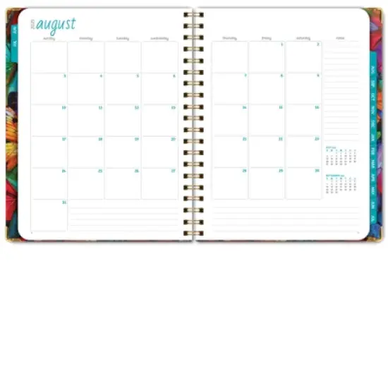 Global Printed Products Hardcover AY 2025-2026 Fashion Planner - 8.5"x11" (Colorful Butterflies) image {2}