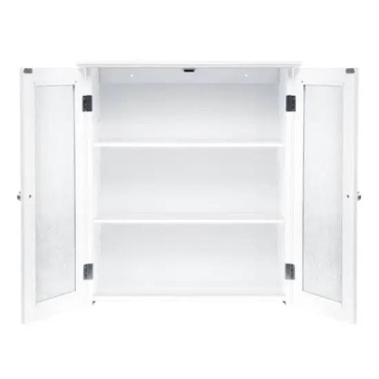 Connor 2 Door Wall Cabinet White - Elegant Home Fashions image {5}
