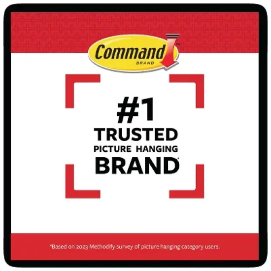 6ct 3M Command Picture Hanging Strips (Medium) - White: Heavy Duty Adhesive Strips for Art & Office Mounting image {7}