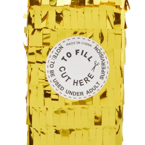 Blue Panda Gold Foil Number 4 Pinata for 4th Birthday Party Decorations, Anniversary Celebrations (15.5 x 11 x 3 In) image {3}