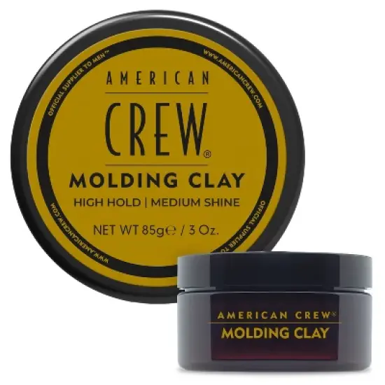 American Crew Men's Strong Hold and Medium Shine Hair Styling Molding Clay - 3oz image {8}