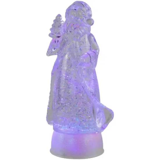 Northlight LED Lighted Color Changing Acrylic Santa Claus Christmas Decoration - 10" image {5}