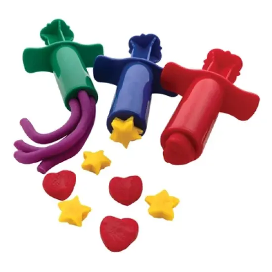 Creativity Street&reg; Dough Extruders, 12 Assorted Patterns, Approx. 3", 12 Pieces image {1}