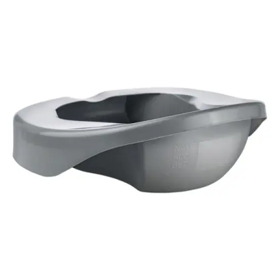 McKesson Pontoon Bedpans, Plastic, Graphite, 2 qt., 20 Count image {2}