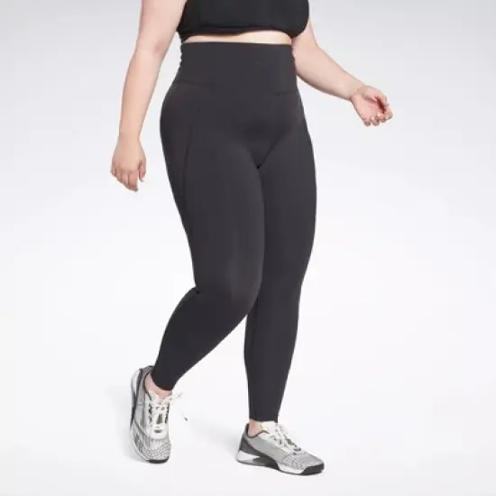 Reebok Lux High-Waisted Tights (Plus Size) Womens Athletic Leggings image {9}