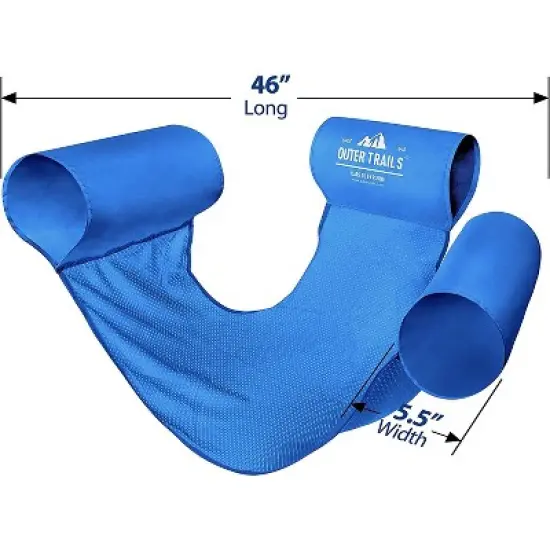 3KB Outer Trails JUMBO Sling Mesh Pool Noodles Chair, Dark Blue, 2 Slings image {3}