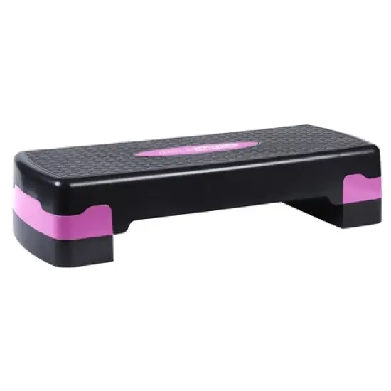 HolaHatha Aerobic Step Platform Exercise Fitness Equipment w/ Adjustable Height image {7}