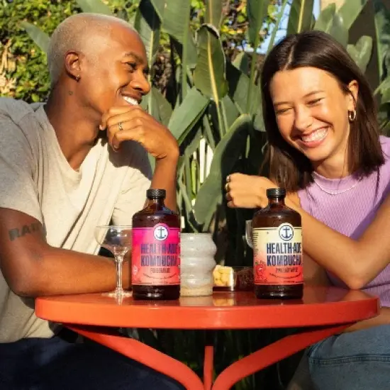 Health-Ade Organic Vegan Pomegranate Kombucha - 16 fl oz image {1}