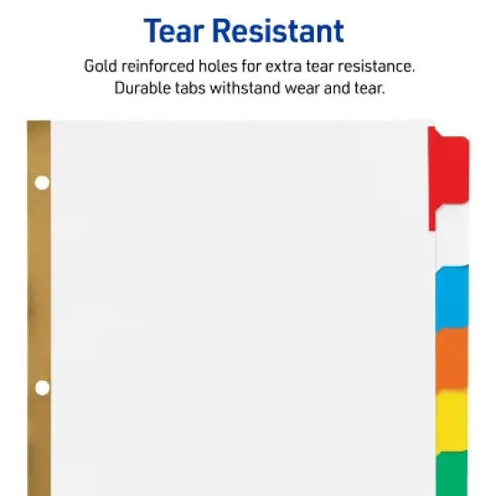 Avery Big Tab Write & Erase 8-Tab Dividers (6-Pack of 23079) image {4}