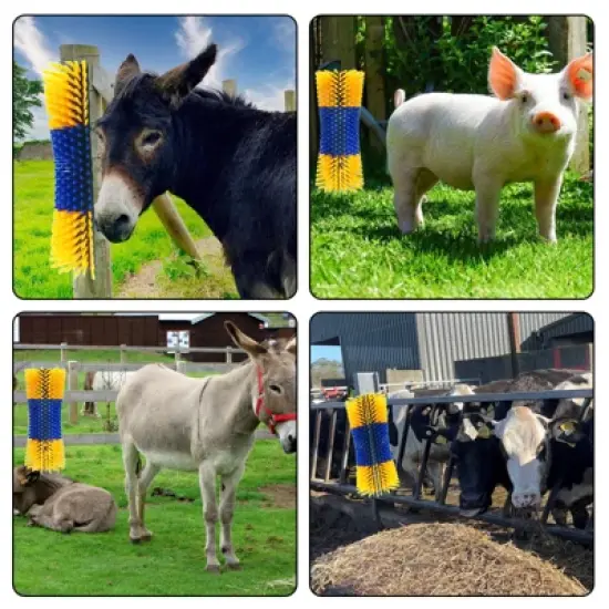 Livestock Scratching Brush, Horse Brushes for Grooming, Itch Relief Horse Scratcher Brushes Kit image {3}