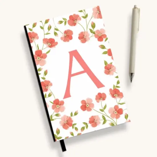 Personalization Mall Flowery Initial Personalized Journal image {2}
