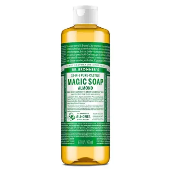 Dr. Bronner's Magic Pure Castile Liquid Soap Bodywash - Almond - 16 fl oz image {7}