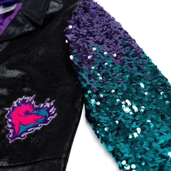 Disney Descendants Mal Sequin Zip Up Jacket Little Kid to Big Kid  image {4}
