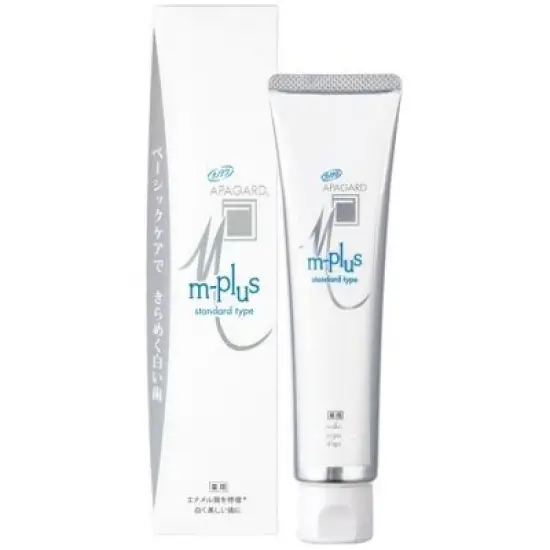 APAGARD M-Plus Standard Type (4.58 oz LARGE TUBE) Toothpaste Sangi's JAPAN Nano-Hydroxyapatite | adsorbs & removes dental plaque image {3}
