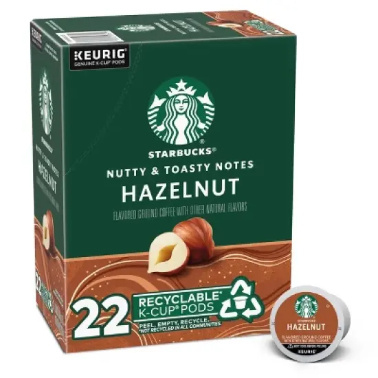 Starbucks Hazelnut Light Roast Coffee Keurig K-Cup - 22ct image {3}