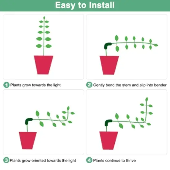 Unique Bargains Plastic Durable Adjustable Lightweight Plant Clips image {3}