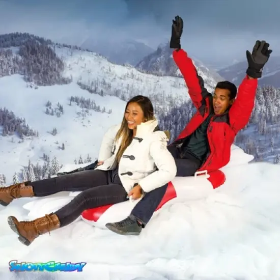 SnowCandy 40"x78" Peppermint Double Rider Snow Tube image {2}