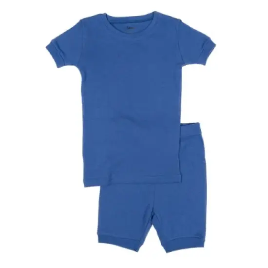 Leveret Kids Two Piece Cotton Solid Short Pajamas image {15}