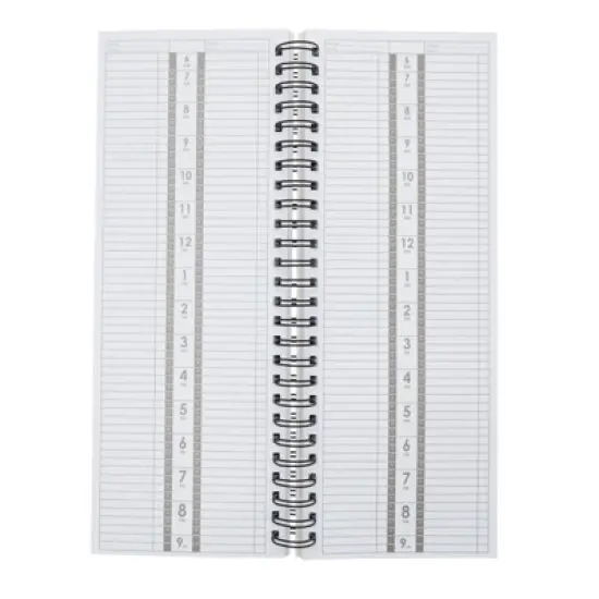 Stockroom Plus Floral Nail & Hair Stylist Salon Appointment Book, Undated Daily & Hourly Planner Organizer, 5 x 13.5 In image {7}