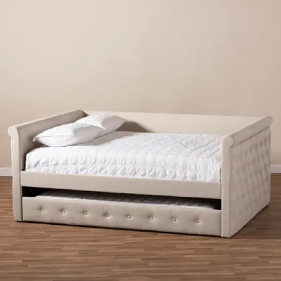 Alena Daybed with Trundle - Baxton Studio image {10}