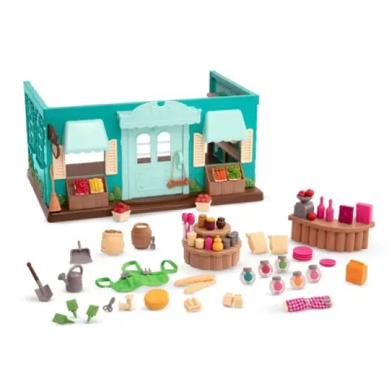 Li'l Woodzeez Store Playset with Toy Food 69pc - Honeysuckle Hollow General Store image {2}