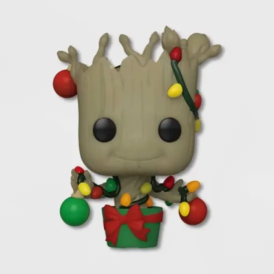 Kids' Marvel Guardians of the Galaxy Groot Holiday Short Sleeve Graphic T-Shirt - Black image {2}
