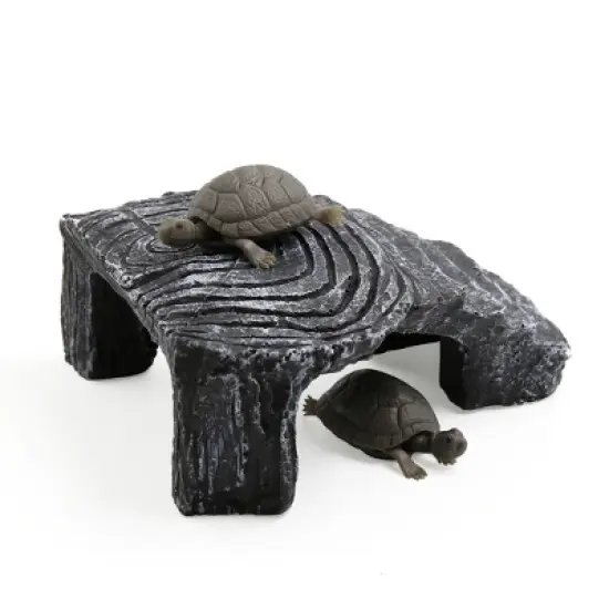 Unique Bargains Aquarium Landscape Resin Ladder Design Turtle Climb Stone Habitat Decoration image {3}