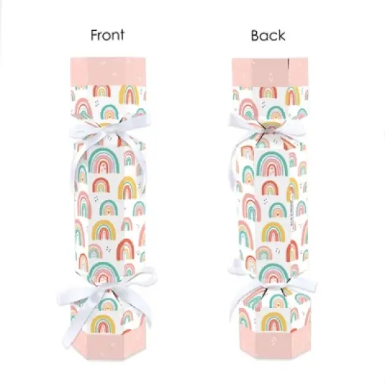 Big Dot of Happiness Hello Rainbow - No Snap Boho Baby Shower and Birthday Party Table Favors - DIY Cracker Boxes - Set of 12 image {5}