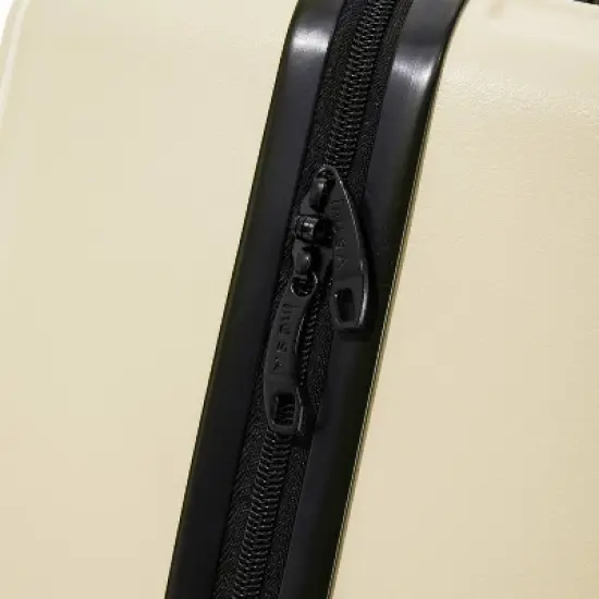 InUSA Drip Lightweight Hardside Large Checked Spinner Suitcase - Sand image {13}