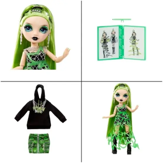 Rainbow High Fantastic Fashion Jade Hunter 11" Fashion Doll w/ Playset image {4}