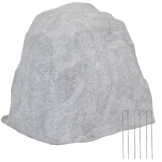 Sunnydaze Outdoor Lightweight Polyresin Landscape Rock Septic Cover with Stakes - 21.5" image {8}