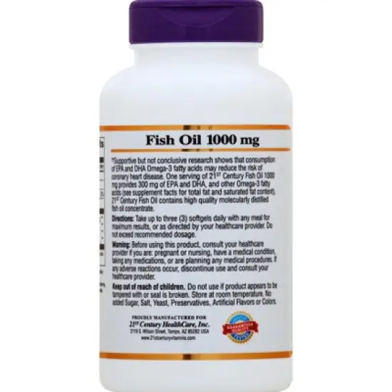 21st Century Fish Oil 120 ea image {1}