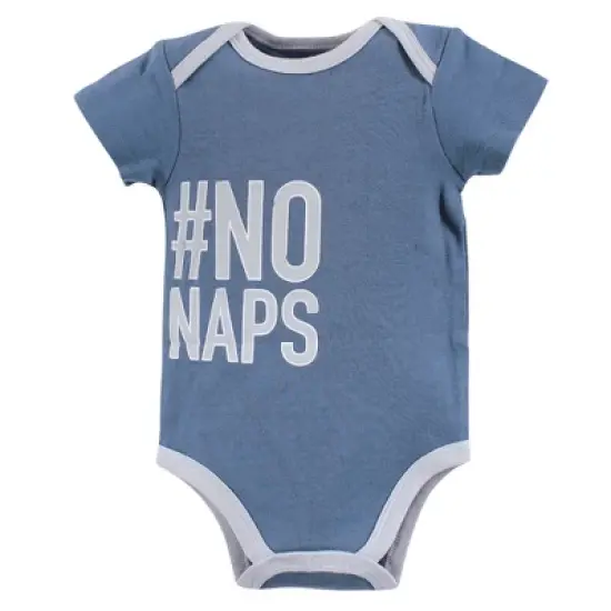 Hudson Baby Infant Boy Cotton Bodysuits 3pk, Like A Boss image {1}