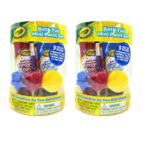 Crayola Multipack of Mini-Bath Paint Set - Trial Size - 2ct image {6}