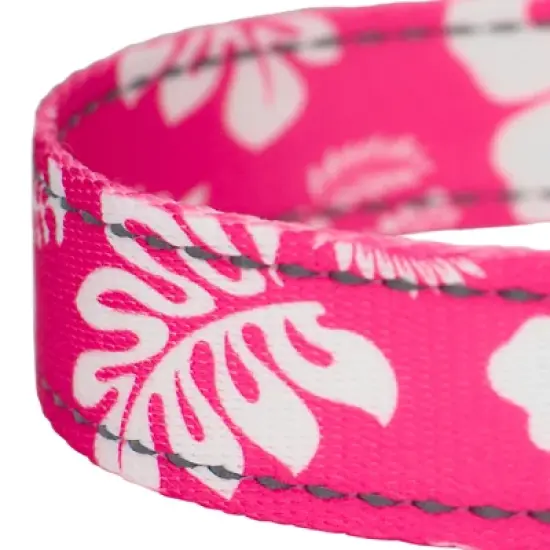 Country Brook Petz Pink Hawaiian Deluxe Reflective Dog Leash image {3}