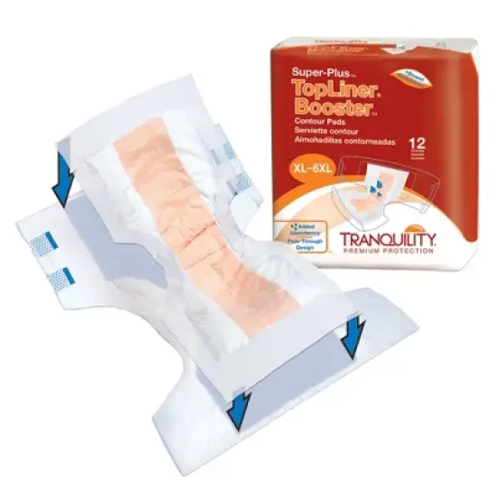 Tranquility TopLiner Incontinence Booster Contour Pads image {1}