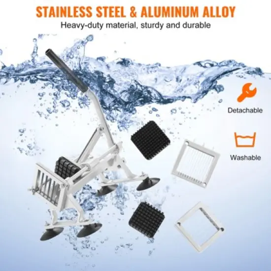 VEVOR Commercial Vegetable Slicer, 1/4"+3/8"+1/2" Fruit Slicer, Stainless Steel and Aluminum Alloy Vegetable Cutter Slicer Machine, Manual Slicer image {6}