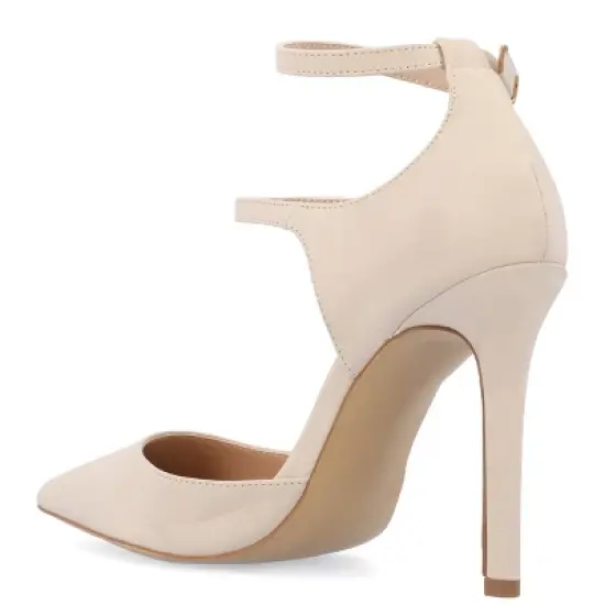 Journee Collection Womens Lilyann Multi Strap Stiletto Pointed Toe Pumps image {6}