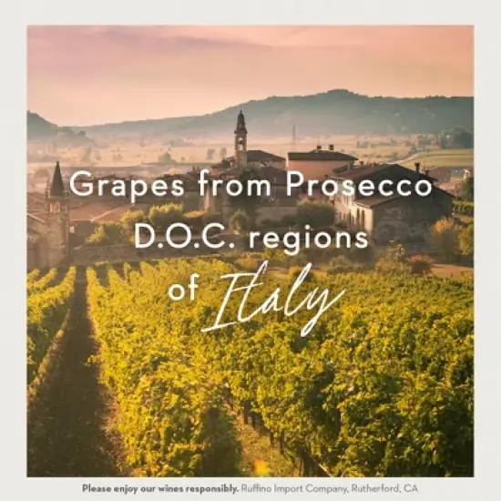 Ruffino Lumina Prosecco DOC Italian Rose Sparkling Wine - 750ml Bottle image {5}