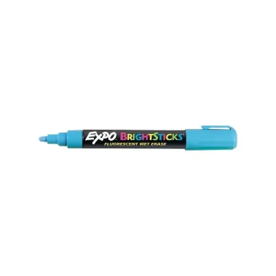 EXPO Bright Sticks Wet-Erase Fluorescent Marker Set Bullet Tip Assorted 14075 image {2}