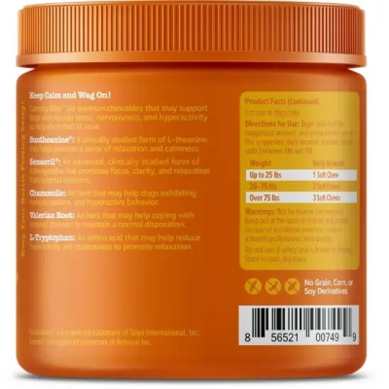 Zesty Paws Calming Supplement Bites - Turkey - 90ct image {2}