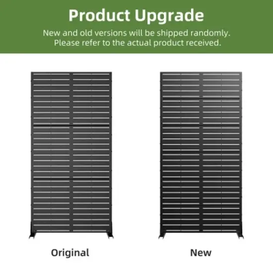 PexFix Metal Freestanding Privacy Screen Garden Fence For Deck Patio Balcony Outdoor Privacy Panel Louvered Design image {5}