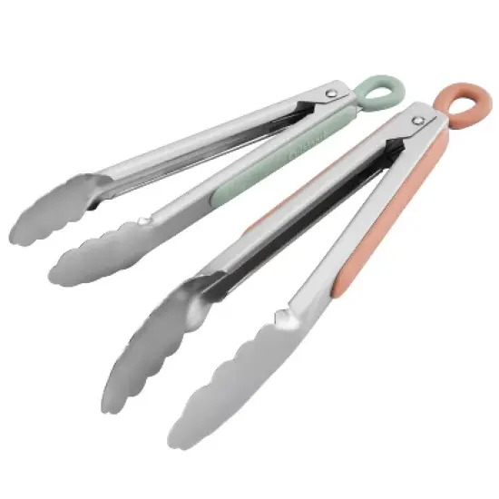 Cuisinart 2pc Tong Set: Stainless Steel Kitchen Tongs with Locking Mechanism & Grip Handle, Dishwasher-Safe image {4}