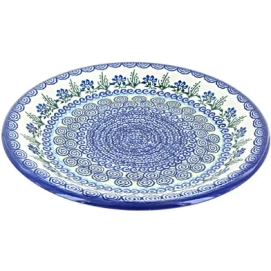 Blue Rose Polish Pottery Vena Dinner Plate image {7}