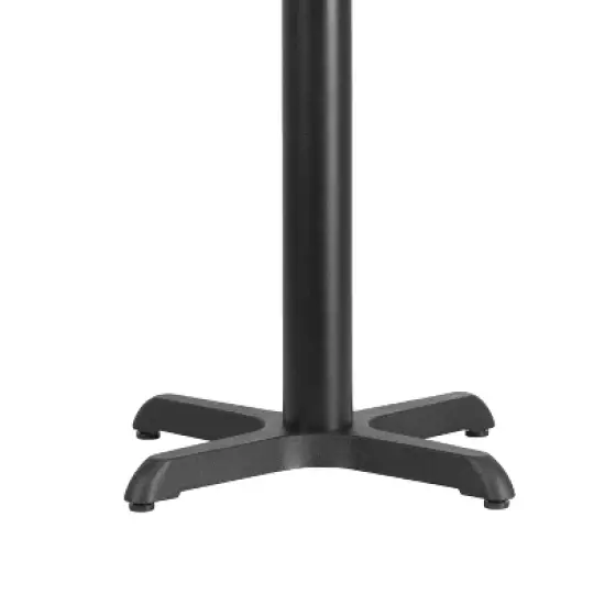 Flash Furniture 22'' x 22'' Restaurant Table X-Base with 3'' Dia. Table Height Column image {2}