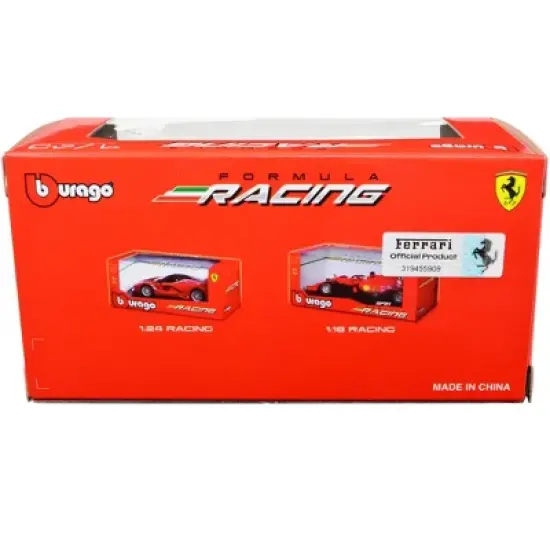 Ferrari F1-75 #55 C. Sainz "Ferrari Racing" F1 World Championship 2022 "Formula Racing" Series 1/43 Diecast Model Car by Bburago image {1}