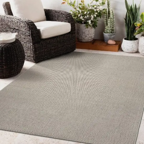 World Rug Gallery Solid Contemporary Indoor/Outdoor Area Rug image {8}